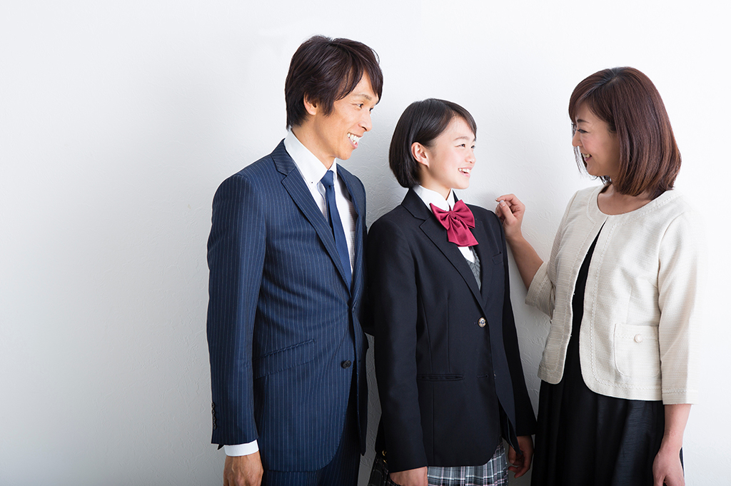 笑顔の学生