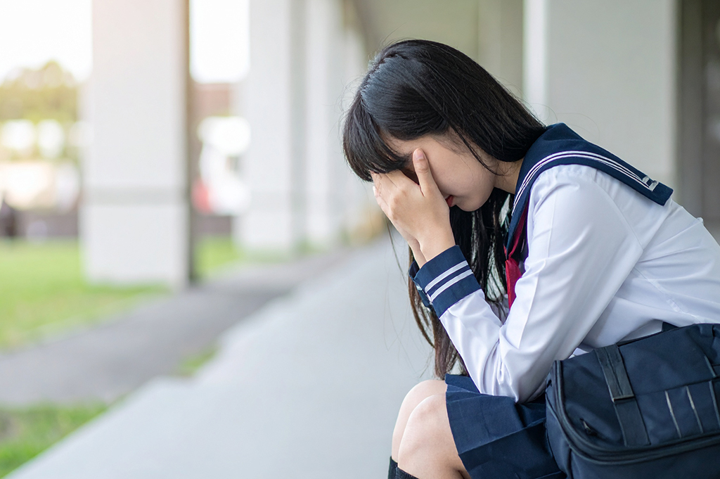 落ち込んでいる